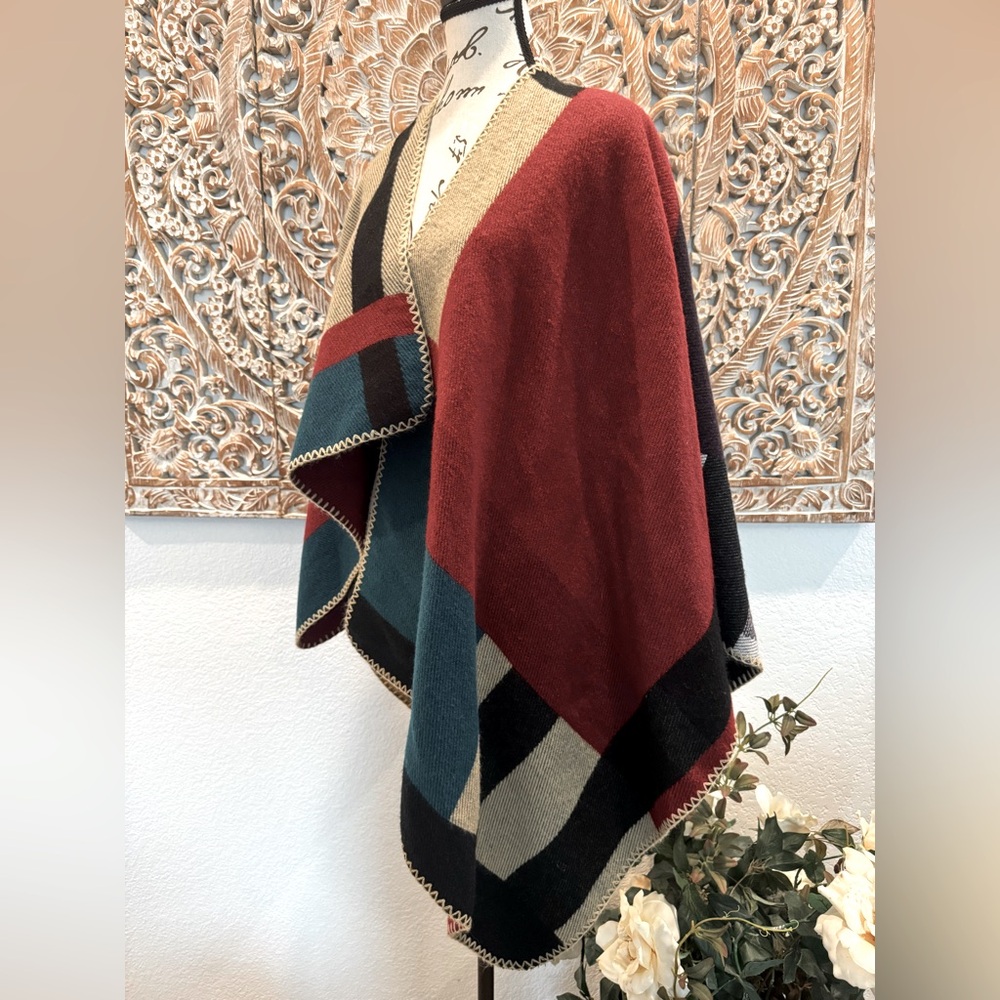 QBREZA Women's Wraps Shawl Blanket Scarf Poncho- One Size - Picture 5 of 9